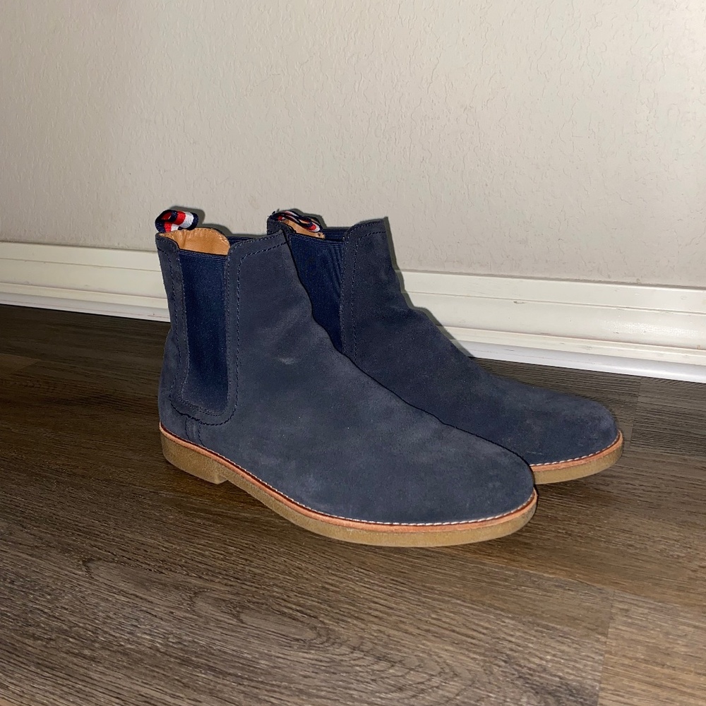 Tommy Hilfiger Men’s Blue Chelsea Boots Size 9